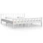 vidaXL Estructura de cama Super King madera maciza blanco 180x200 cm vidaXL Estructura de cama Super King madera maciza blanco 180x200 cm