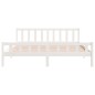 vidaXL Estructura de cama Super King madera maciza blanco 180x200 cm vidaXL Estructura de cama Super King madera maciza blanco 180x200 cm