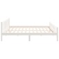 vidaXL Estructura de cama Super King madera maciza blanco 180x200 cm vidaXL Estructura de cama Super King madera maciza blanco 180x200 cm
