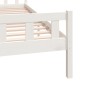 vidaXL Estructura de cama Super King madera maciza blanco 180x200 cm vidaXL Estructura de cama Super King madera maciza blanco 180x200 cm