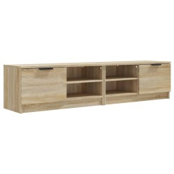 vidaXL Mueble para TV 2 pzas madera contrachapada roble 80x35x36,5 cm