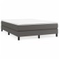 vidaXL Estructura de cama box spring cuero sintético gris 140x200 cm vidaXL Estructura de cama box spring cuero sintético gris 140x200 cm