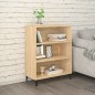 vidaXL Aparador de madera contrachapada roble Sonoma 69,5x32,5x90 cm vidaXL Aparador de madera contrachapada roble Sonoma 69,5x32,5x90 cm