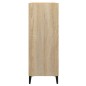 vidaXL Aparador de madera contrachapada roble Sonoma 69,5x32,5x90 cm vidaXL Aparador de madera contrachapada roble Sonoma 69,5x32,5x90 cm