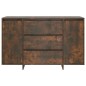 vidaXL Aparador con 3 cajones roble ahumado 120x41x75 cm vidaXL Aparador con 3 cajones roble ahumado 120x41x75 cm