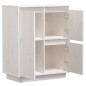 vidaXL Aparador de madera maciza de pino blanco 60x34x75 cm vidaXL Aparador de madera maciza de pino blanco 60x34x75 cm