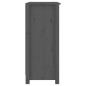 vidaXL Aparador de madera maciza de pino gris 70x35x80 cm vidaXL Aparador de madera maciza de pino gris 70x35x80 cm