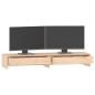 vidaXL Soporte para monitor madera maciza de pino 100x27x15 cm vidaXL Soporte para monitor madera maciza de pino 100x27x15 cm