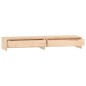vidaXL Soporte para monitor madera maciza de pino 100x27x15 cm vidaXL Soporte para monitor madera maciza de pino 100x27x15 cm