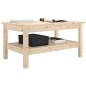 vidaXL Mesa de centro de madera maciza de pino 80x50x40 cm vidaXL Mesa de centro de madera maciza de pino 80x50x40 cm