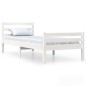 vidaXL Estructura de cama madera maciza blanco 90x200 cm vidaXL Estructura de cama madera maciza blanco 90x200 cm