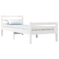 vidaXL Estructura de cama madera maciza blanco 90x200 cm vidaXL Estructura de cama madera maciza blanco 90x200 cm