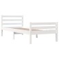 vidaXL Estructura de cama madera maciza blanco 90x200 cm vidaXL Estructura de cama madera maciza blanco 90x200 cm