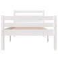vidaXL Estructura de cama madera maciza blanco 90x200 cm vidaXL Estructura de cama madera maciza blanco 90x200 cm