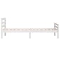 vidaXL Estructura de cama madera maciza blanco 90x200 cm vidaXL Estructura de cama madera maciza blanco 90x200 cm