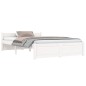 vidaXL Estructura cama madera maciza doble pequeña blanco 120x190 cm vidaXL Estructura cama madera maciza doble pequeña blanco 120x190 cm