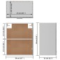 vidaXL Armario colgante madera ingeniería gris Sonoma 50x31x60 cm vidaXL Armario colgante madera ingeniería gris Sonoma 50x31x60 cm
