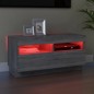 vidaXL Mueble de TV con luces LED gris Sonoma 80x35x40 cm