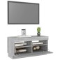 vidaXL Mueble de TV con luces LED gris Sonoma 80x35x40 cm