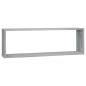 vidaXL Estante cúbico de pared 4 uds madera gris Sonoma 80x15x26,5 cm vidaXL Estante cúbico de pared 4 uds madera gris Sonoma 80x15x26,5 cm