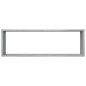vidaXL Estante cúbico de pared 4 uds madera gris Sonoma 80x15x26,5 cm vidaXL Estante cúbico de pared 4 uds madera gris Sonoma 80x15x26,5 cm