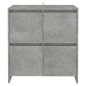 vidaXL Aparadores 2 uds madera de ingeniería gris hormigón 70x41x75 cm