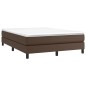 vidaXL Estructura de cama box spring cuero sintético marrón 140x190 cm vidaXL Estructura de cama box spring cuero sintético marrón 140x190 cm