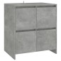 vidaXL Aparadores 2 uds madera de ingeniería gris hormigón 70x41x75 cm