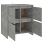 vidaXL Aparadores 2 uds madera de ingeniería gris hormigón 70x41x75 cm