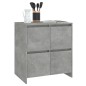 vidaXL Aparadores 2 uds madera de ingeniería gris hormigón 70x41x75 cm
