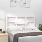 vidaXL Cabecero de cama madera maciza de pino blanco 105,5x4x100 cm vidaXL Cabecero de cama madera maciza de pino blanco 105,5x4x100 cm