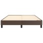vidaXL Estructura de cama box spring cuero sintético marrón 140x190 cm vidaXL Estructura de cama box spring cuero sintético marrón 140x190 cm