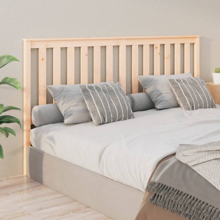 vidaXL Cabecero de cama madera maciza de pino 186x6x101 cm