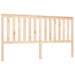 vidaXL Cabecero de cama madera maciza de pino 186x6x101 cm