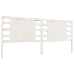 vidaXL Cabecero madera maciza de pino blanco 156x4x100 cm
