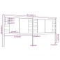 vidaXL Cabecero madera maciza de pino blanco 166x4x100 cm vidaXL Cabecero madera maciza de pino blanco 166x4x100 cm