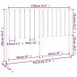 vidaXL Cabecero de cama madera maciza de pino 145,5x4x100 cm vidaXL Cabecero de cama madera maciza de pino 145,5x4x100 cm