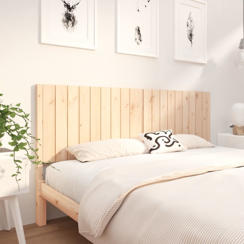 vidaXL Cabecero de cama madera maciza de pino 185,5x4x100 cm vidaXL Cabecero de cama madera maciza de pino 185,5x4x100 cm