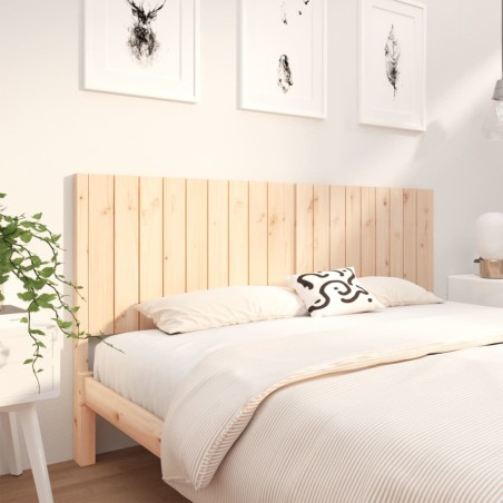 vidaXL Cabecero de cama madera maciza de pino 185,5x4x100 cm