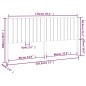 vidaXL Cabecero de cama madera maciza de pino 185,5x4x100 cm vidaXL Cabecero de cama madera maciza de pino 185,5x4x100 cm