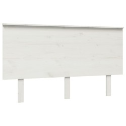 vidaXL Cabecero de cama madera maciza de pino blanco 184x6x82,5 cm