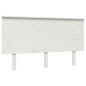 vidaXL Cabecero de cama madera maciza de pino blanco 184x6x82,5 cm vidaXL Cabecero de cama madera maciza de pino blanco 184x6x82,5 cm