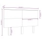 vidaXL Cabecero de cama madera maciza de pino blanco 184x6x82,5 cm vidaXL Cabecero de cama madera maciza de pino blanco 184x6x82,5 cm