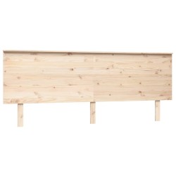 vidaXL Cabecero de cama madera maciza de pino 204x6x82,5 cm