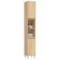 vidaXL Armario de baño madera contrachapada roble Sonoma 30x30x190 cm vidaXL Armario de baño madera contrachapada roble Sonoma 30x30x190 cm