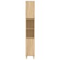 vidaXL Armario de baño madera contrachapada roble Sonoma 30x30x190 cm vidaXL Armario de baño madera contrachapada roble Sonoma 30x30x190 cm