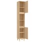 vidaXL Armario de baño madera contrachapada roble Sonoma 30x30x190 cm vidaXL Armario de baño madera contrachapada roble Sonoma 30x30x190 cm