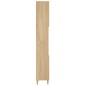 vidaXL Armario de baño madera contrachapada roble Sonoma 30x30x190 cm vidaXL Armario de baño madera contrachapada roble Sonoma 30x30x190 cm