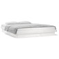 vidaXL Estructura de cama con LED madera maciza blanca 140x200 cm