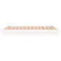 vidaXL Estructura de cama con LED madera maciza blanca 140x200 cm